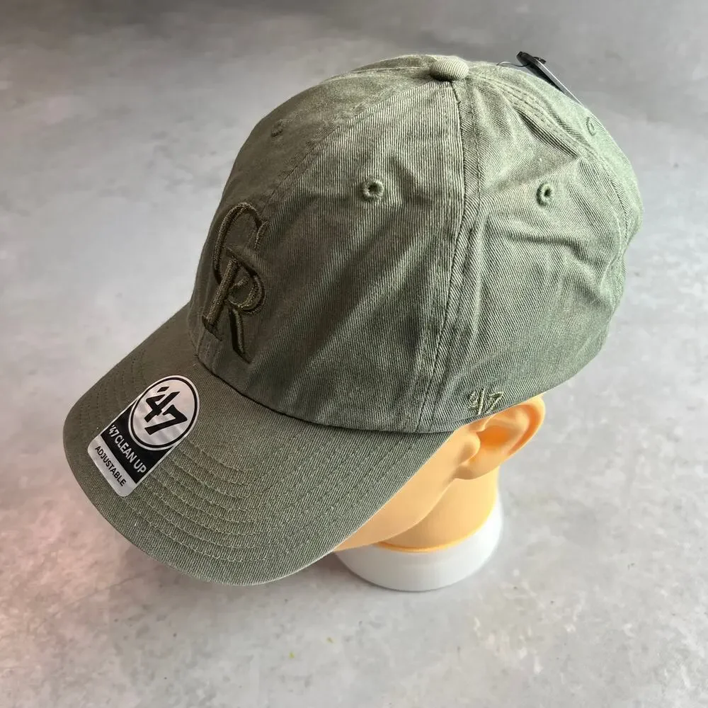 ‘47 Colorado Rockies Clean Up Adjustable Hat One Size Green